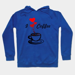 I love coffee design Hoodie